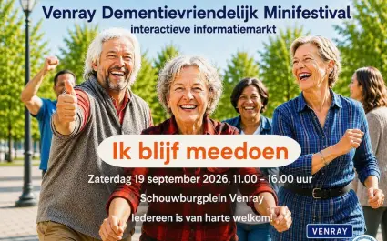 19 september Venray Dementievriendelijk minifestival